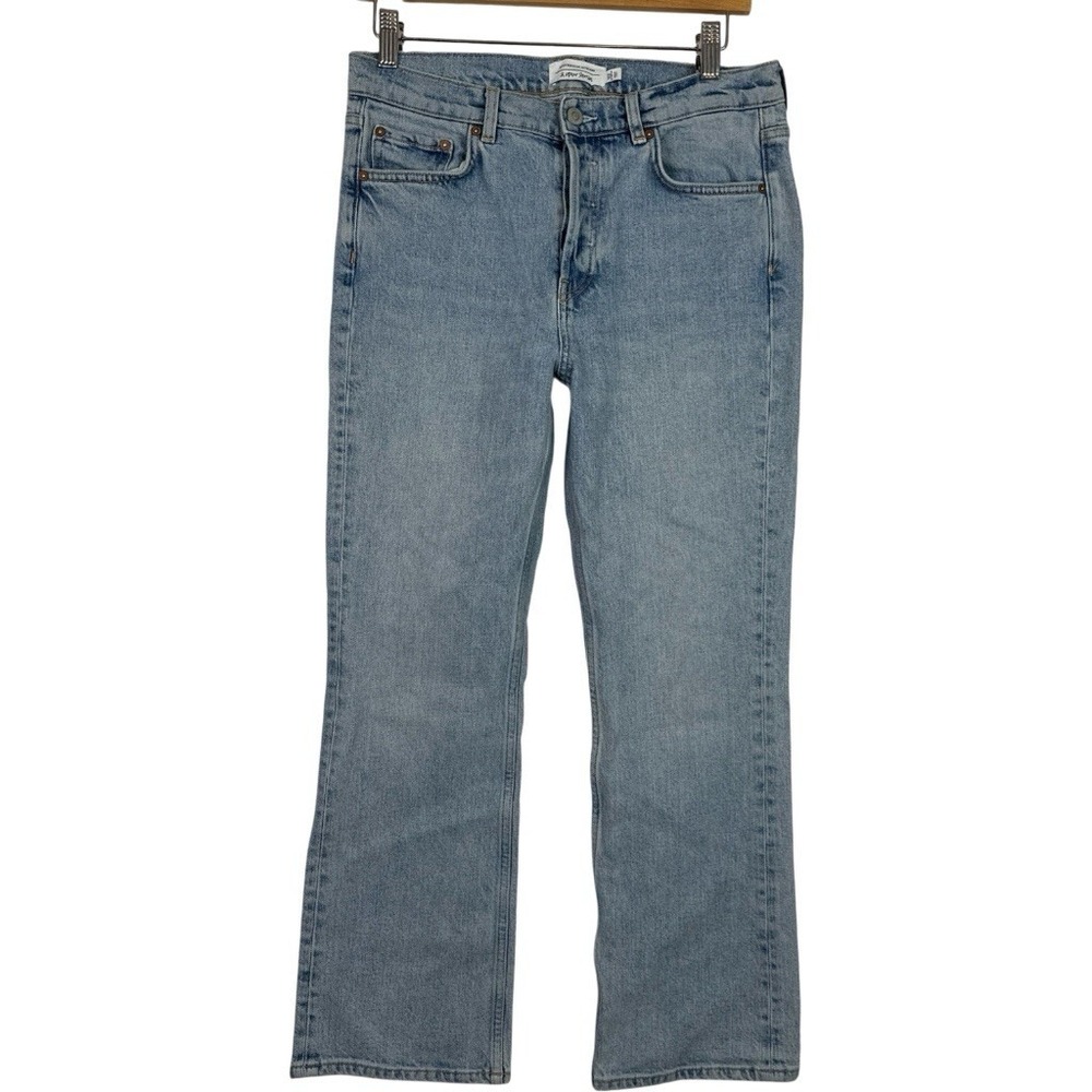 & Other Stories Stockholm Atelier Jeans 29 Light Wash Straight Leg Button Fly